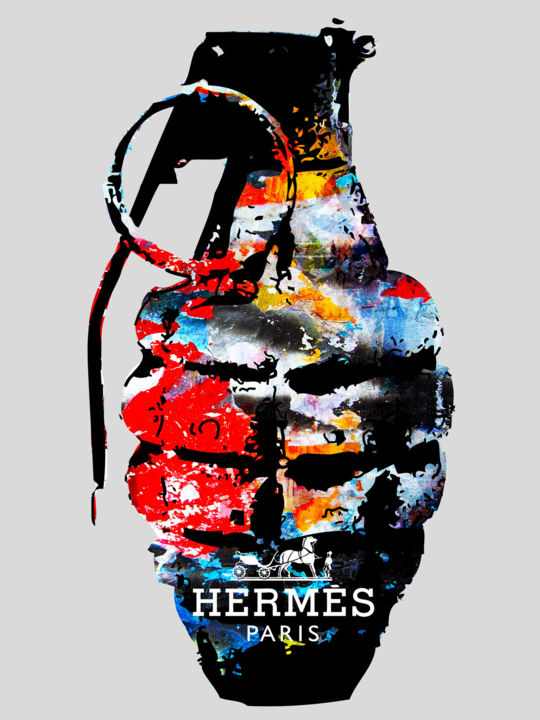 Arte digitale intitolato "UDA - GRENADE HERMES" da Morgan Paslier, Opera d'arte originale, Fotografia digitale
