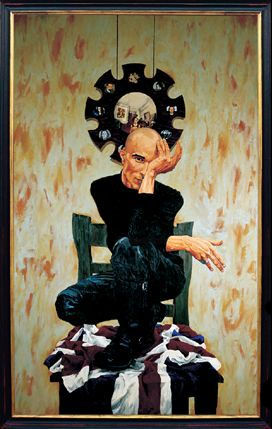 Painting titled "The Man with a Chil…" by Morgan Penn, Original Artwork