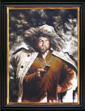 Painting titled "Haile, Richard Haile" by Morgan Penn, Original Artwork