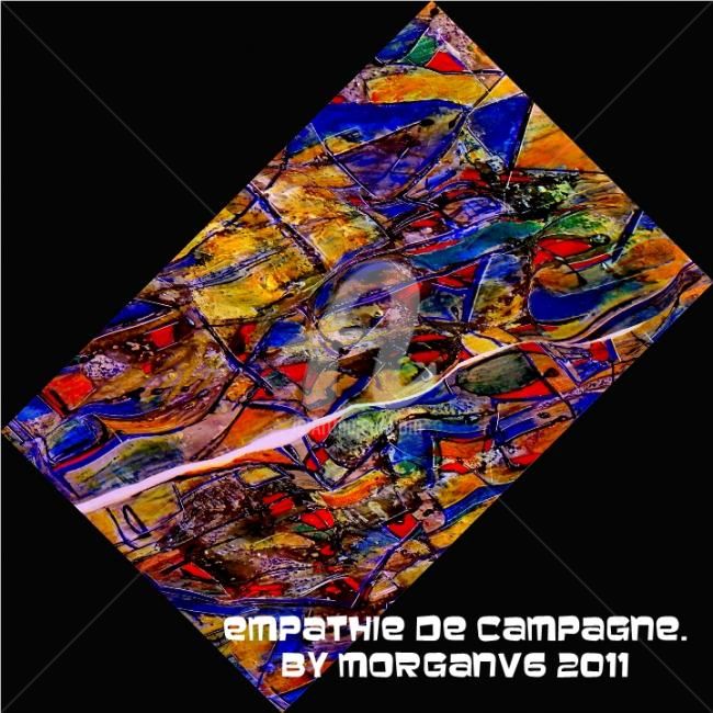 Painting titled "Empathie de campagne" by Morganv6, Original Artwork