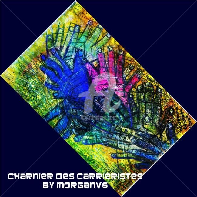 Painting titled "Charnier des carriè…" by Morganv6, Original Artwork