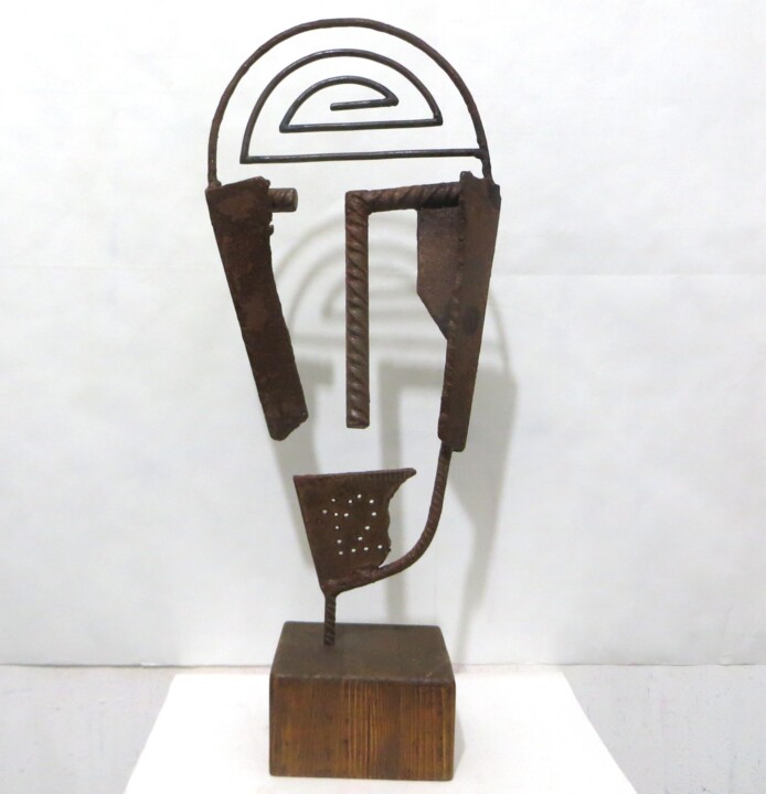 Skulptur mit dem Titel "HOMO SAPIENS" von Morgese Giovanni, Original-Kunstwerk, Metalle