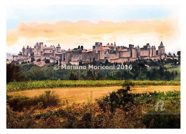Photographie intitulée "carcassonne" par Mariano Moriconi, Œuvre d'art originale
