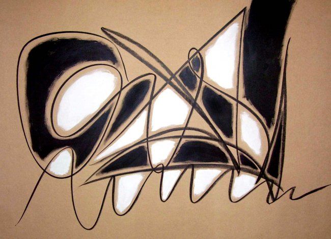 Pintura titulada "Morillas grafismo 5" por Morillas, Obra de arte original, Oleo