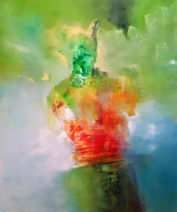 Peinture intitulée "Rhodes" par Morn, Œuvre d'art originale, Huile