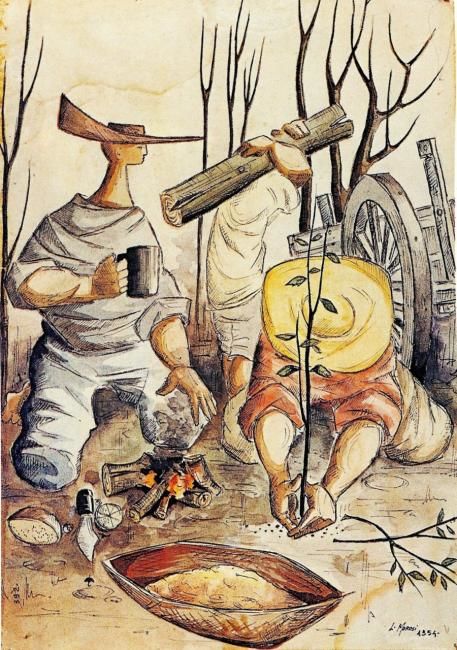 Pintura titulada "Morosi Luciano - Ac…" por Luciano Morosi 1930 - 1994, Obra de arte original, Otro