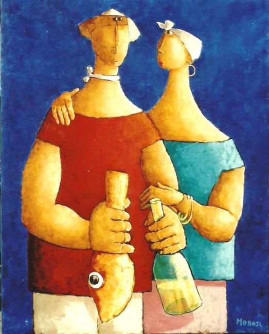Pittura intitolato "Morosi Luciano" da Luciano Morosi 1930 - 1994, Opera d'arte originale, Altro