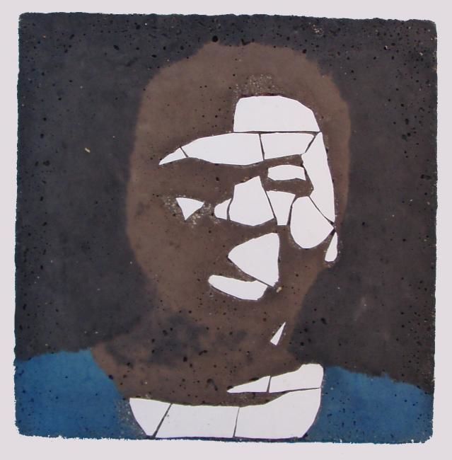 Peinture intitulée "Béton Black mama 01…" par Gilles De Lanauze, Œuvre d'art originale