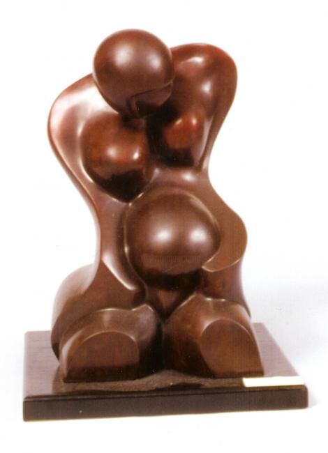 Sculpture titled ": In labor" by Moshe Sendowski, Original Artwork, Casting