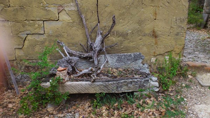 Installation intitulée "LE BANC" par Michel Moskovtchenko, Œuvre d'art originale