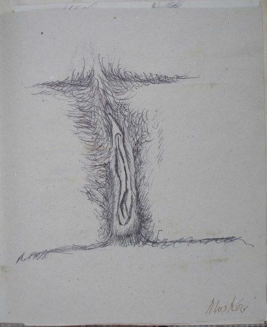 Drawing titled "INTIME VII" by Michel Moskovtchenko, Original Artwork, Other