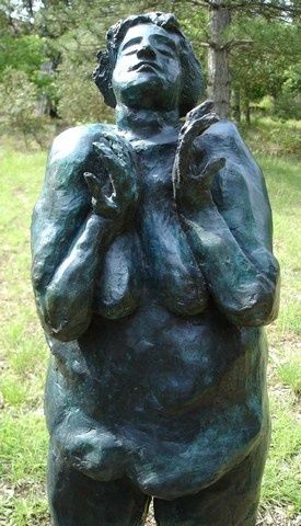 Sculpture intitulée "Sous la douche - 2" par Michel Moskovtchenko, Œuvre d'art originale, Métaux