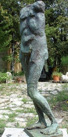 Sculptuur getiteld "HOMMAGE  A DONATELL…" door Michel Moskovtchenko, Origineel Kunstwerk, Metalen