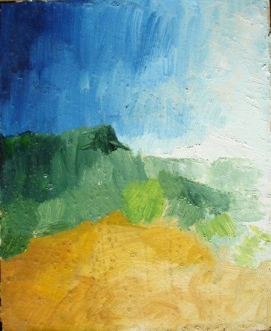 Painting titled "PAYSAGE I" by Michel Moskovtchenko, Original Artwork