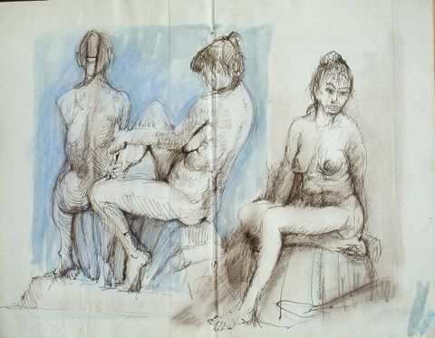 Drawing titled "1989 MODELE A LACOS…" by Michel Moskovtchenko, Original Artwork, Other