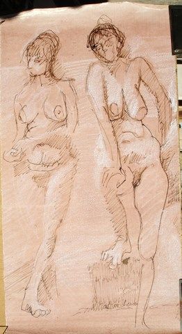 Drawing titled "LAURENCE POSANT A A…" by Michel Moskovtchenko, Original Artwork, Other