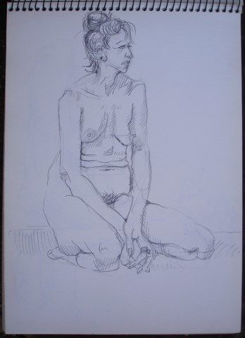 Drawing titled "CLAIRE  PAISIBLE" by Michel Moskovtchenko, Original Artwork, Other
