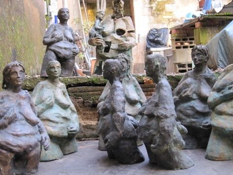 Escultura intitulada "1992 GROUPE DE SCUL…" por Michel Moskovtchenko, Obras de arte originais, Metais