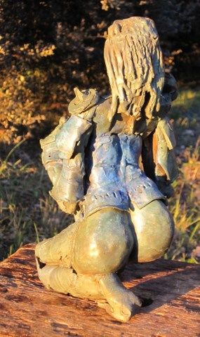 Sculpture titled "JEANNE  LA PETITE" by Michel Moskovtchenko, Original Artwork, Metals