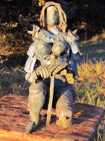 Sculpture titled "JEANNE  LA PETITE" by Michel Moskovtchenko, Original Artwork, Metals