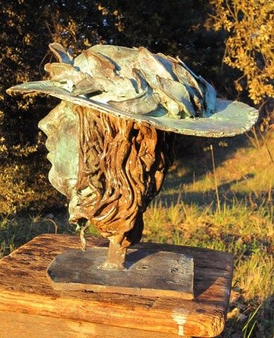Sculptuur getiteld "TETE DE DAVID  Gale…" door Michel Moskovtchenko, Origineel Kunstwerk, Metalen