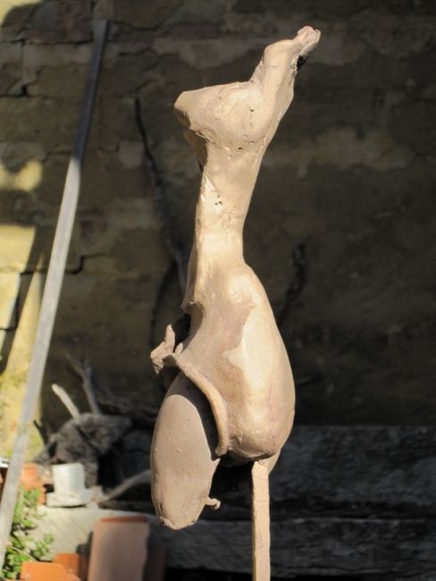 Скульптура под названием "FEMININE" - Michel Moskovtchenko, Подлинное произведение искусства, Металлы