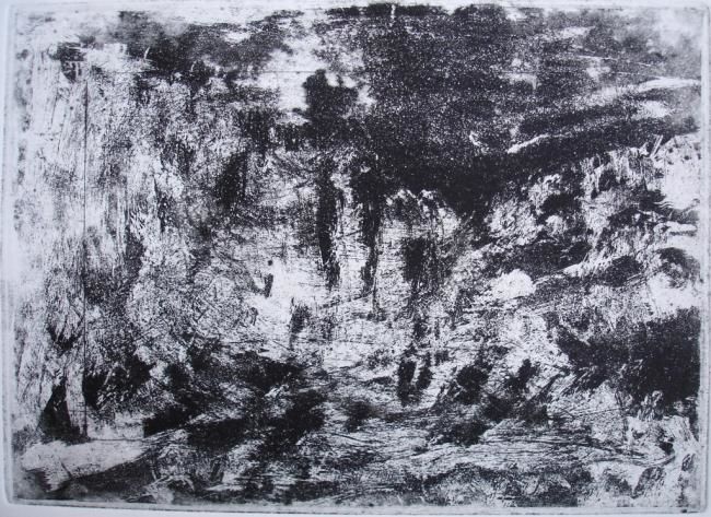 Drawing titled "DANS LE LUBERON III" by Michel Moskovtchenko, Original Artwork, Other