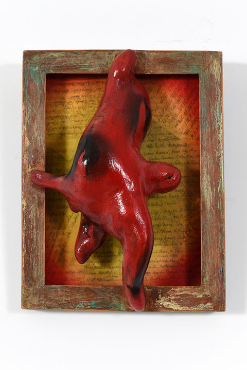 Collages titled "Dead poets society" by Moti Bazak, Original Art, Wood