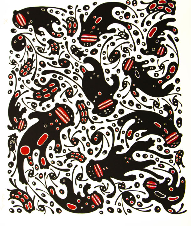 数字艺术 标题为“Textura de Sueño 1” 由Motomichi Nakamura, 原创艺术品, 数字油画