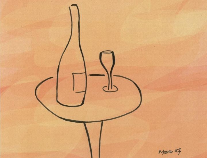 Pittura intitolato "wine.jpg" da Motormouse, Opera d'arte originale