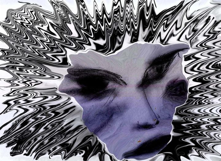 Arts numériques intitulée "face1.jpg" par Motormouse, Œuvre d'art originale
