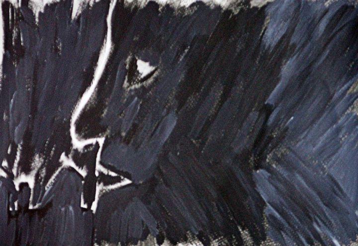 Pittura intitolato "shadowface.jpg" da Motormouse, Opera d'arte originale