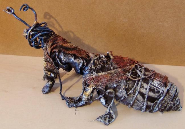 Escultura titulada "la fourmi" por Laurence Motot, Obra de arte original