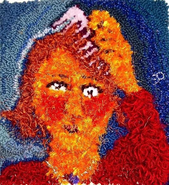 Artcraft titled "girl with comb" by Pat Mott, Original Artwork