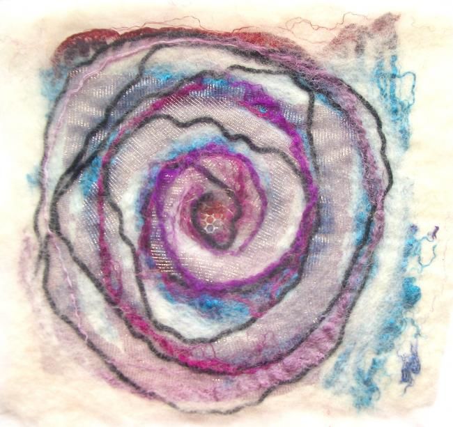 Artcraft titled "Silk Spiral 1 in Fe…" by Pat Mott, Original Artwork