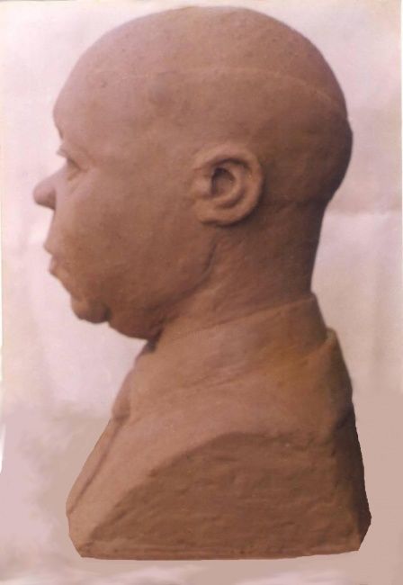 Sculpture intitulée "Leon Mba" par Guy Art Gallery Vancouver, Œuvre d'art originale