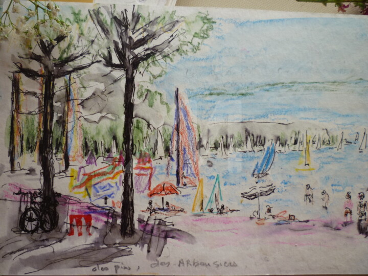 Peinture intitulée "extrait de carnet" par Maryse Mouez, Œuvre d'art originale, Aquarelle
