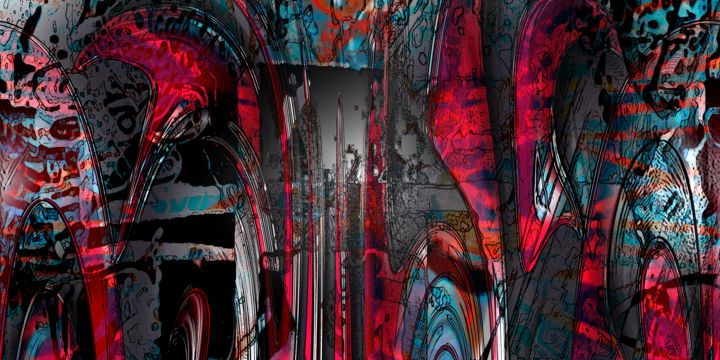 Цифровое искусство под названием "Lacération.jpg" - Pascal Moulin, Подлинное произведение искусства, 2D Цифровая Работа