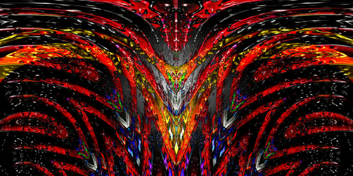 Digital Arts titled "Taureau du ciel.jpg" by Pascal Moulin, Original Artwork, 2D Digital Work