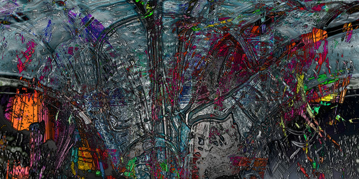 Arte digital titulada "Aqualand.jpg" por Pascal Moulin, Obra de arte original, Trabajo Digital 2D