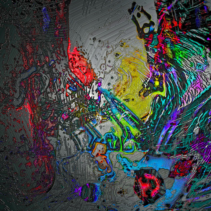 Digital Arts με τίτλο "zone négative.jpg" από Pascal Moulin, Αυθεντικά έργα τέχνης, 2D ψηφιακή εργασία