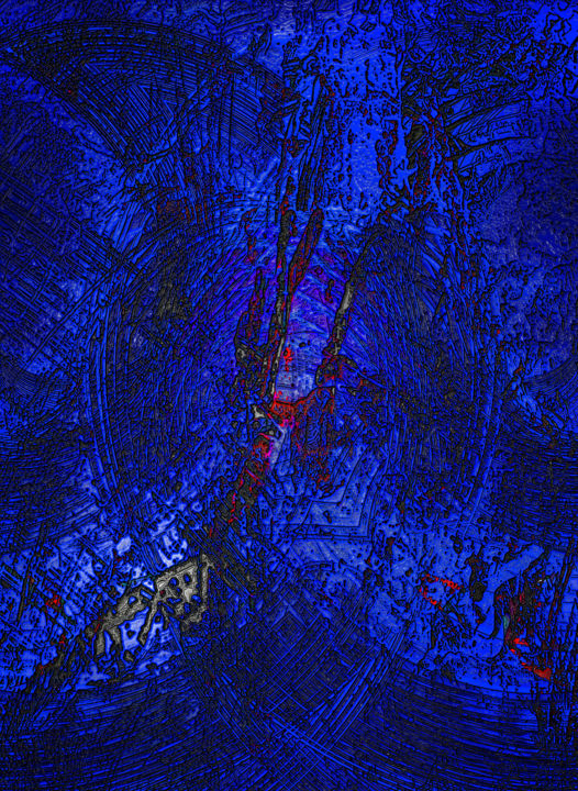 Arte digital titulada "Cobalt défense.jpg" por Pascal Moulin, Obra de arte original, Trabajo Digital 2D