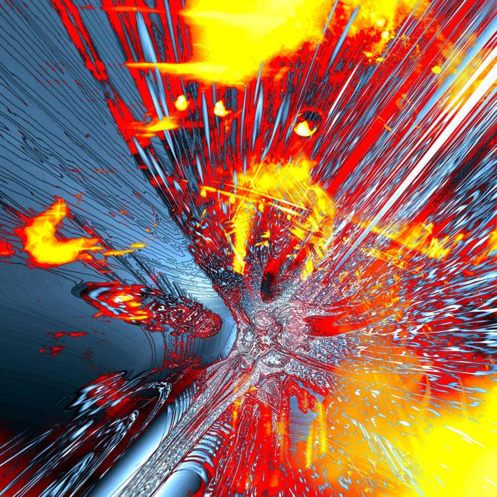 Digital Arts titled "Phoenix Resurrectio…" by Pascal Moulin, Original Artwork, 2D Digital Work