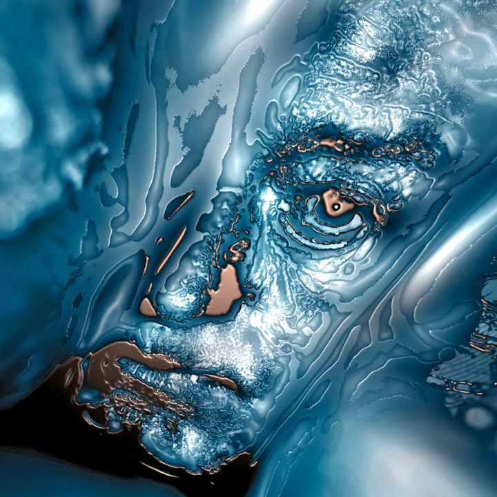 Digital Arts titled "Face Time 8" by Pascal Moulin, Original Artwork, 2D Digital Work