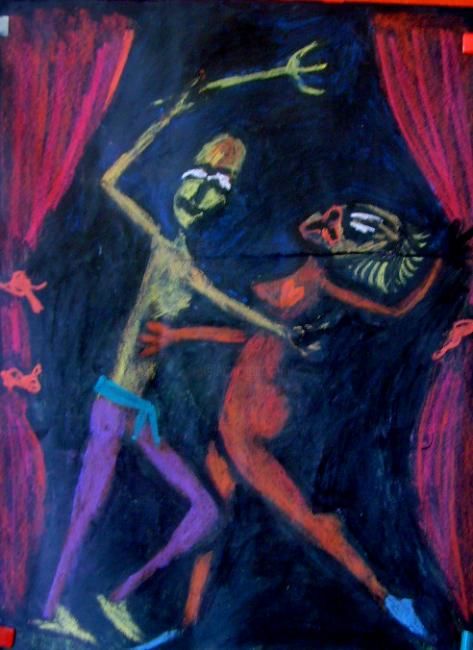 Peinture intitulée "zedanse" par Salim Mouline, Œuvre d'art originale