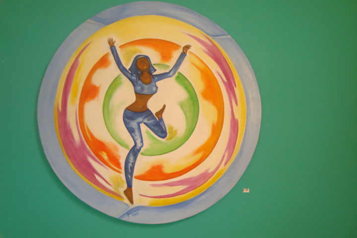 Peinture intitulée "danse-5.jpg" par Maimouna Diop, Œuvre d'art originale