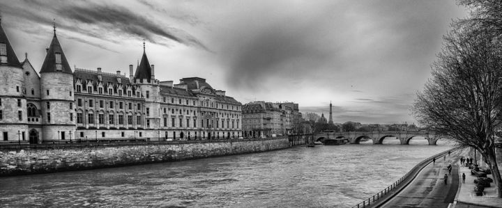 Fotografia zatytułowany „au cours du fleuve” autorstwa William Moureaux, Oryginalna praca, Fotografia cyfrowa Zamontowany na…