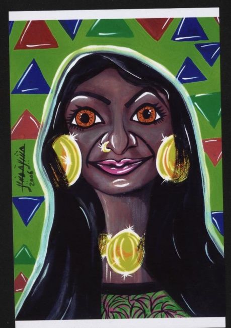 Peinture intitulée "mam hasan" par Moushoo, Œuvre d'art originale