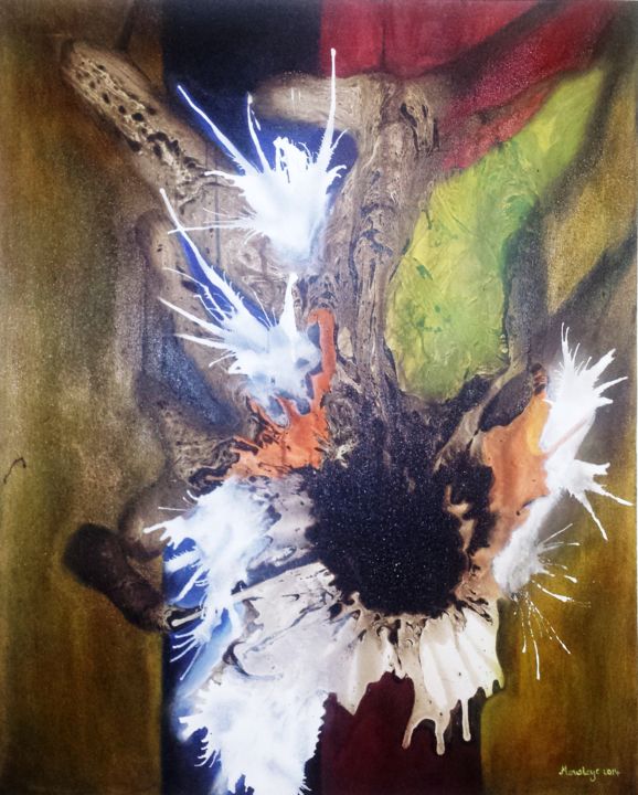 Peinture intitulée "Mouleye" par Mousleye, Œuvre d'art originale, Acrylique
