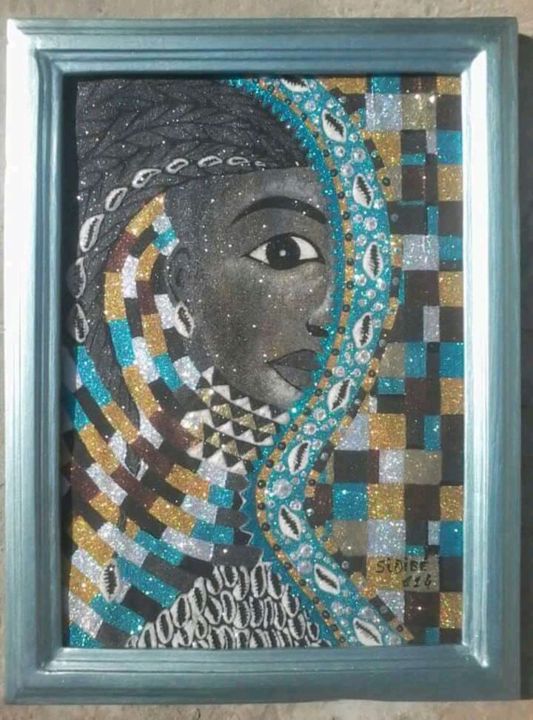 Peinture intitulée "fb-img-153721703454…" par Moussa Sidibe, Œuvre d'art originale